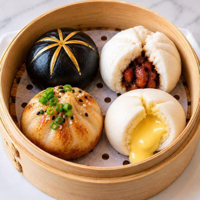 Pan‑Fried Pork Buns - 3pcs